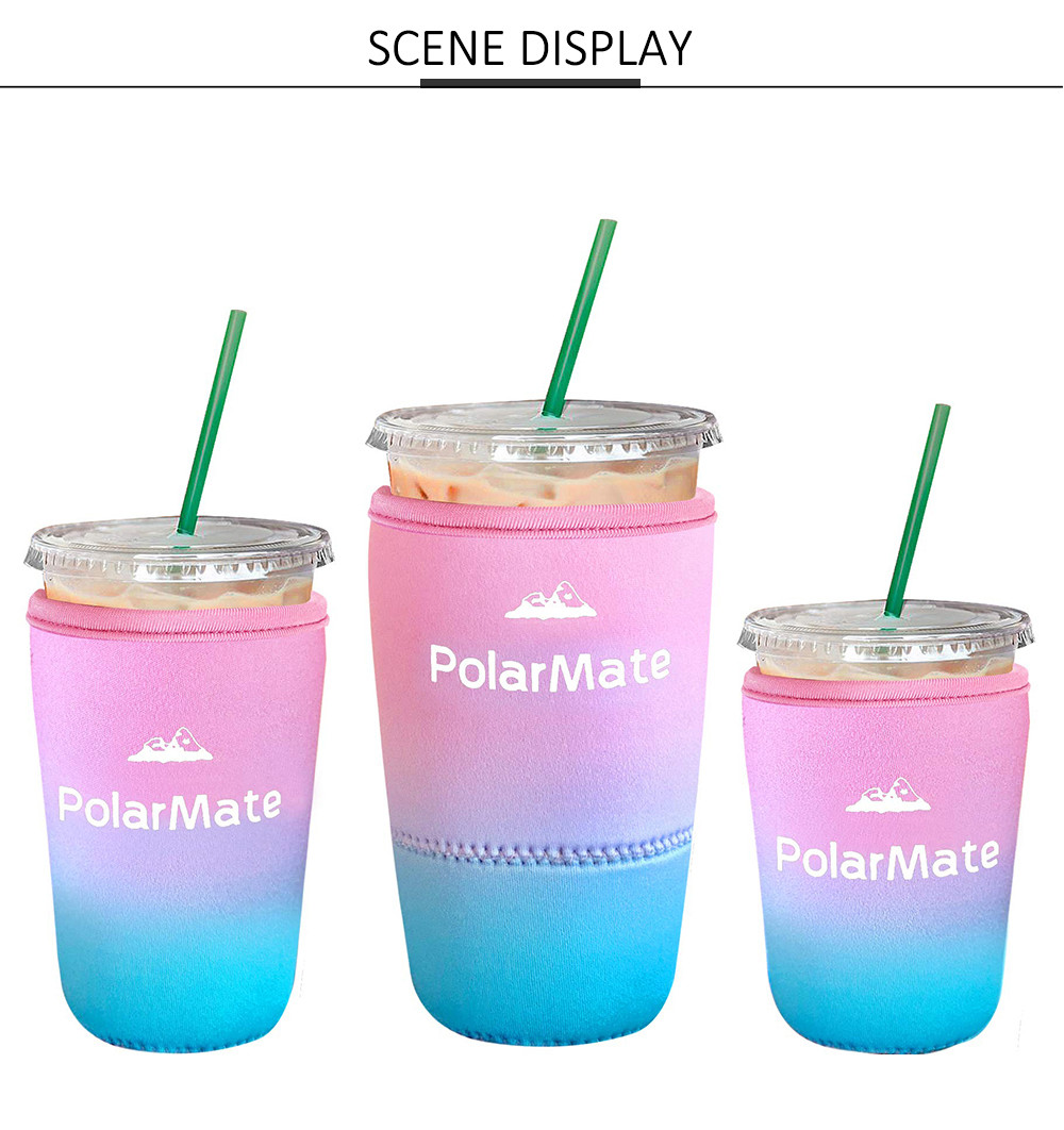 Reusable Neoprene Iced Coffee Cup Insulator Sleeve
