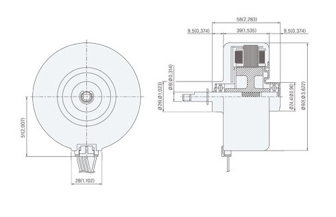 Brushless Dc Resin Packing Motor Used For Split Air Conditioner Indoor Unit