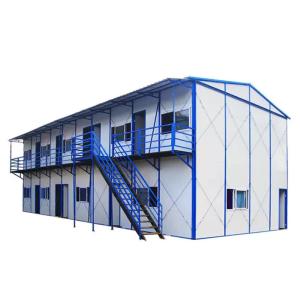 China Blue White 2 Bedroom Prefab Homes House Easy Installation Luxury Prefab House Villa for Trinidad and Tobago Country wholesale