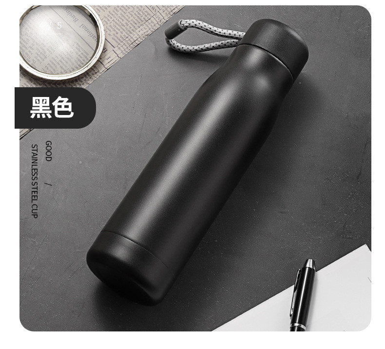 Insulated Water Bottle – 20oz Triple Wall , BPA-Free , Leak-Proof Stainless Steel Thermos For Hot & Cold Drinks – Reusable Water Bottle Ideal For Work