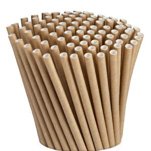 China 197mm Kraft Biodegradable Paper Straws wholesale
