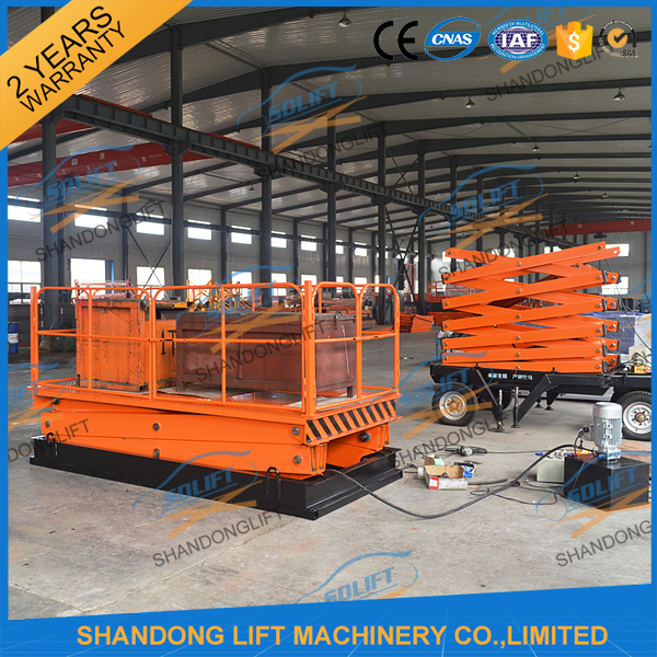 3T 3.6M Cargo Loading Fied Stationary Hydraulic Scissor Lift Warehouse Scissor Lift Table