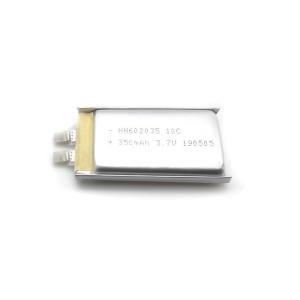 China PL602035 MSDS 3.7V 350mAh Lithium Ion Polymer Battery wholesale