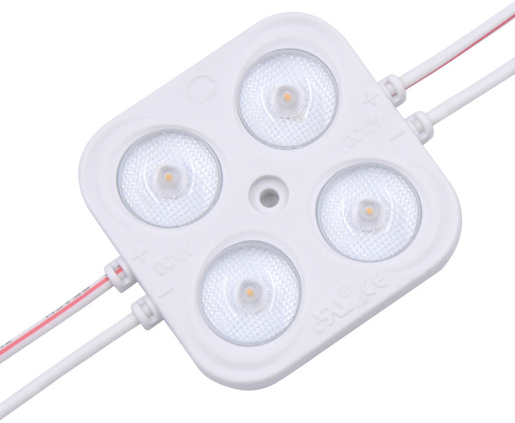 High Power Dimmable LED Module Light 2835 4 Lamp Square 12V 24V Waterproof IP67