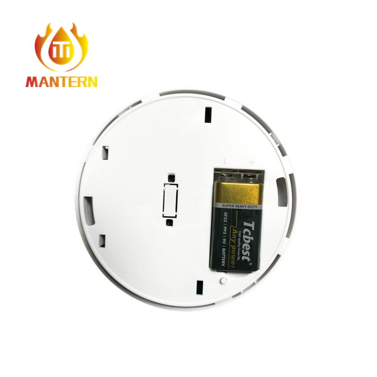 White Appearance Smart Smoke Detector Alarm Manual Test Auto Test RoHS Compliant