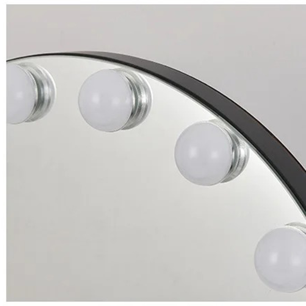 Extra LOGO Yes Custom Chrome LED Light Bulb Hollywood Mirror for Fashionable Vanity