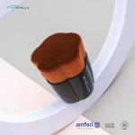 Aluminum Ferrule Kinlly Kabuki Makeup Brush For Blending Liquid