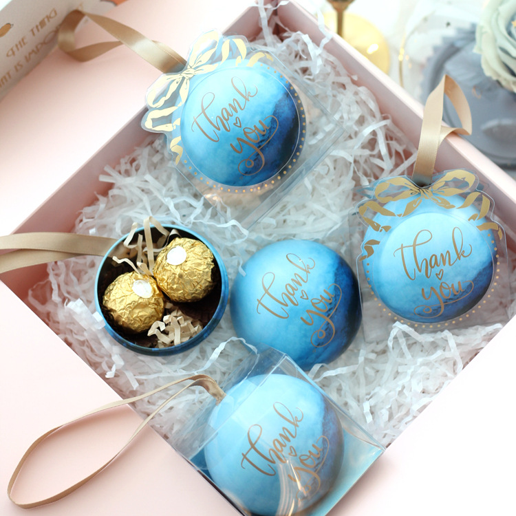 Anticorrosive Tin Can Gift Containers Ball Shape Ultralight Multicolor