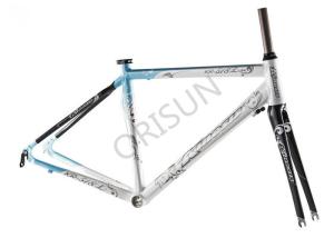 China 46cm / 49cm Girls Bike Frame , Smooth Welding Carbon Fiber Road Bike Frame wholesale
