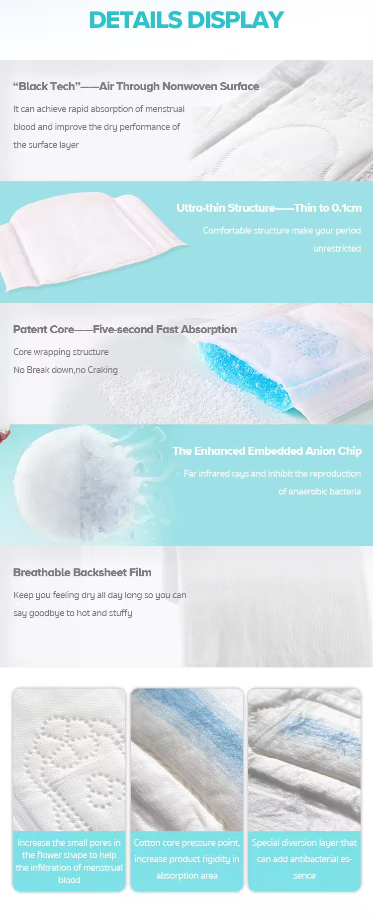Disposable Soft Women Sanitary Pants Private Label Sanitary Pads Menstrual Period Panties
