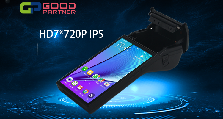 Android 6.0 POS Machine with 7 Inch HD IPS Screen and Built-in Thermal Receipt Printer