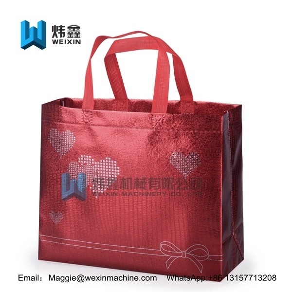 Red Aluminum film wholesale cheap ultrasonic custom logo print 100gsm non woven