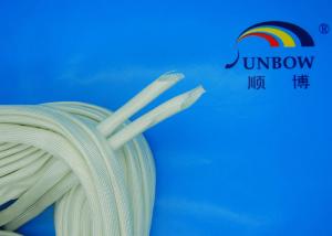 China 400ºC - 500ºC High Temperature Fiberglass Sleeving Flame Retardant Fiberglass Braided Sleeve wholesale