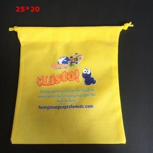 China Promotional wholesale custom non woven drawstring bag / Recycle organic , Eco-friendly Reusable Bag wholesale