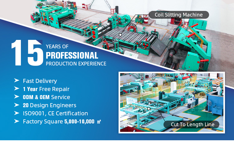 Heavy Duty Stainless Steel Cut To Length Machine Slitting PLC control