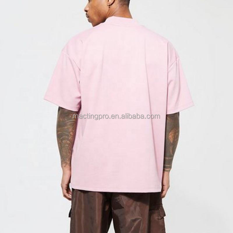 Heavyweight T Shirt Blanks Wholesale Jersey Fabric Oversize Drop Shoulder Tshirt 300 Gsm Blank Plain Tee