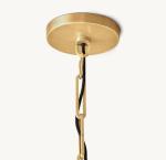 Nickel / Brass / Bronze Grand Dome Pendant Light Adjustable Height