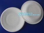 Eco friendly biodegradable sugarcane bagasse tableware sets disposable paper