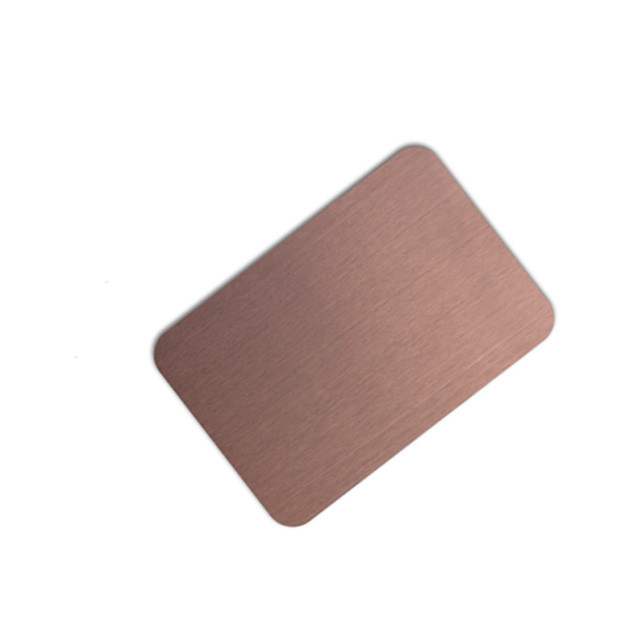 Cold Rolled Colored Stainless Steel Sheet Brushed Rectangular Plate