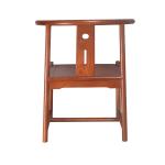 Living Room Hand Painting 74cm Solid Wood Chair For The Elderly