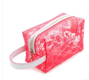 China OEM Clear PVC Cosmetic Bag , Makeup PVC Toiletry Bag For Women wholesale