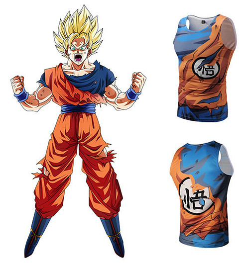 Cool Unisex Dragon Ball Super Son Goku T Shirts Anime Short Sleeve Tee Tops M - 3XL