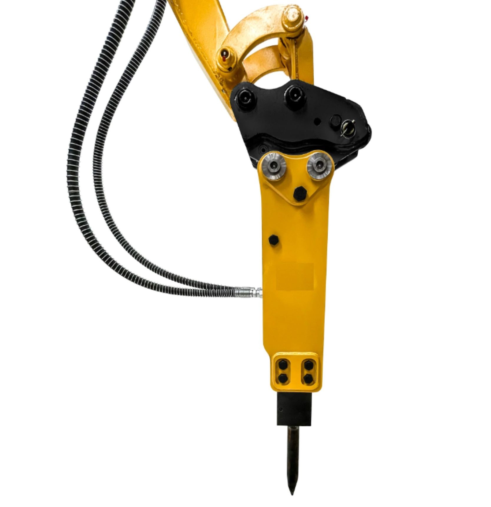 Crawler Excavator Rock Hammer , Yellow Hydraulic Excavator Breaker