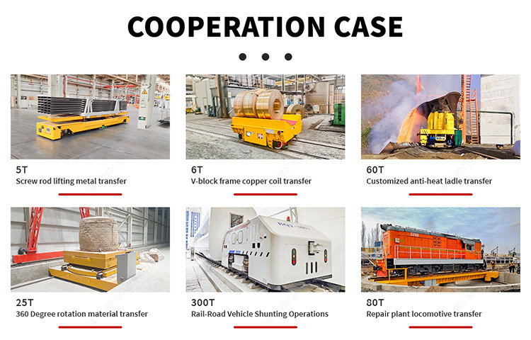 15T Load Steel Ladle Towable Railway Material Transfer Carts
