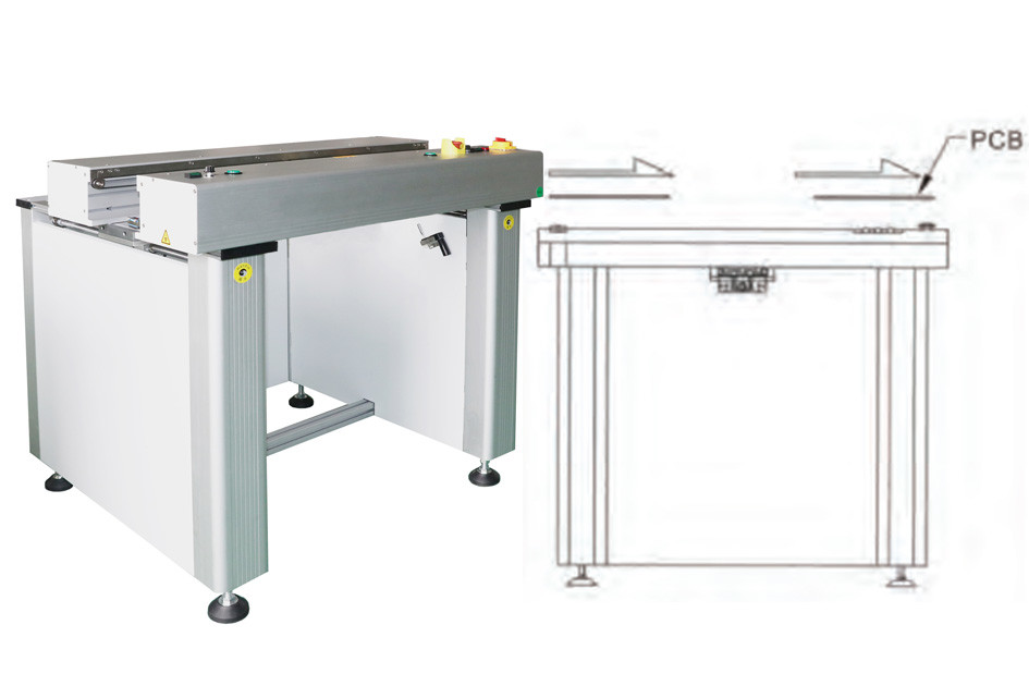 1 Meter High End SMT Inspection Conveyor, Modular Design SMT Link Conveyors - INFITEK Board Handling Equipment