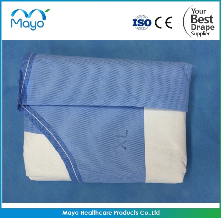 Medical Non Woven Surgical Gown SMS Disposable Surgical Gown