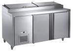 Commercial Refrigerated Pizza Prep Table Ventilation Cooling Stainless Steel