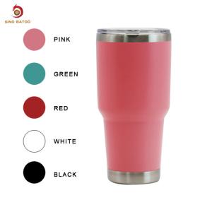 China 30oz Powder Coated Stainless Steel Tumbler , Stainless Steel Insulated Tumbler With Lid wholesale
