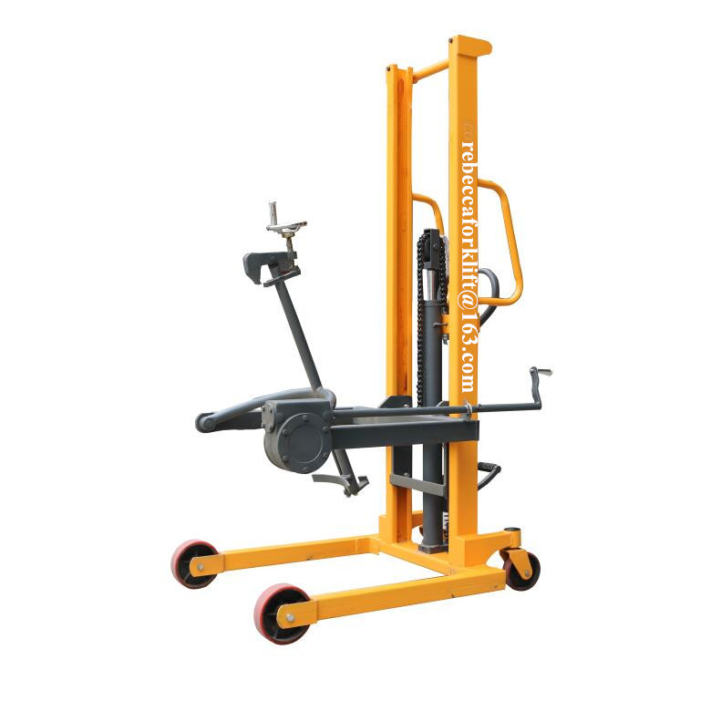 Rotary Hand Oil Drum Lifter Trolley 350KG 1460MM Lifting Height Easy Carrying