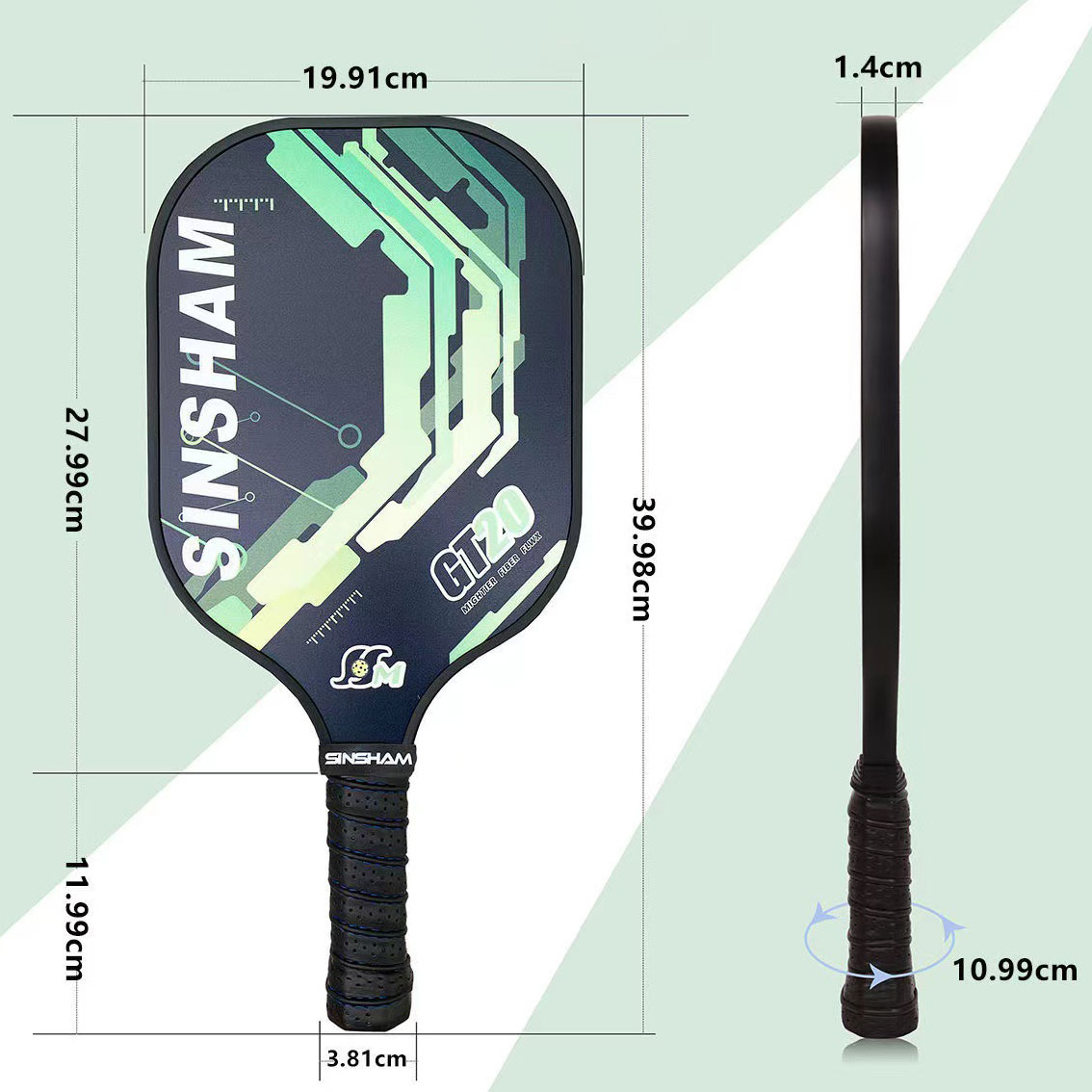 Enhance Your Pickleball Skills with 4 Fiberglass Graphite Rackets Balls and Bag Set