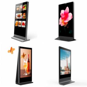 China Indoor Digital Signage Kiosk 43 Inch Wide View Free Stand LCD Advertising Player wholesale