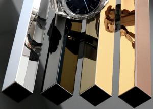 China Commercial Stainless Steel Wall Corner Guards 2x2 8K Mirror Effect wholesale
