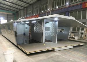 China Custom Layout Foldable Container Homes , Sandwich Panel Collapsible Container House wholesale