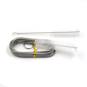 Dust Removal Stainless Steel Handle CPAP Tube Cleaning Brush