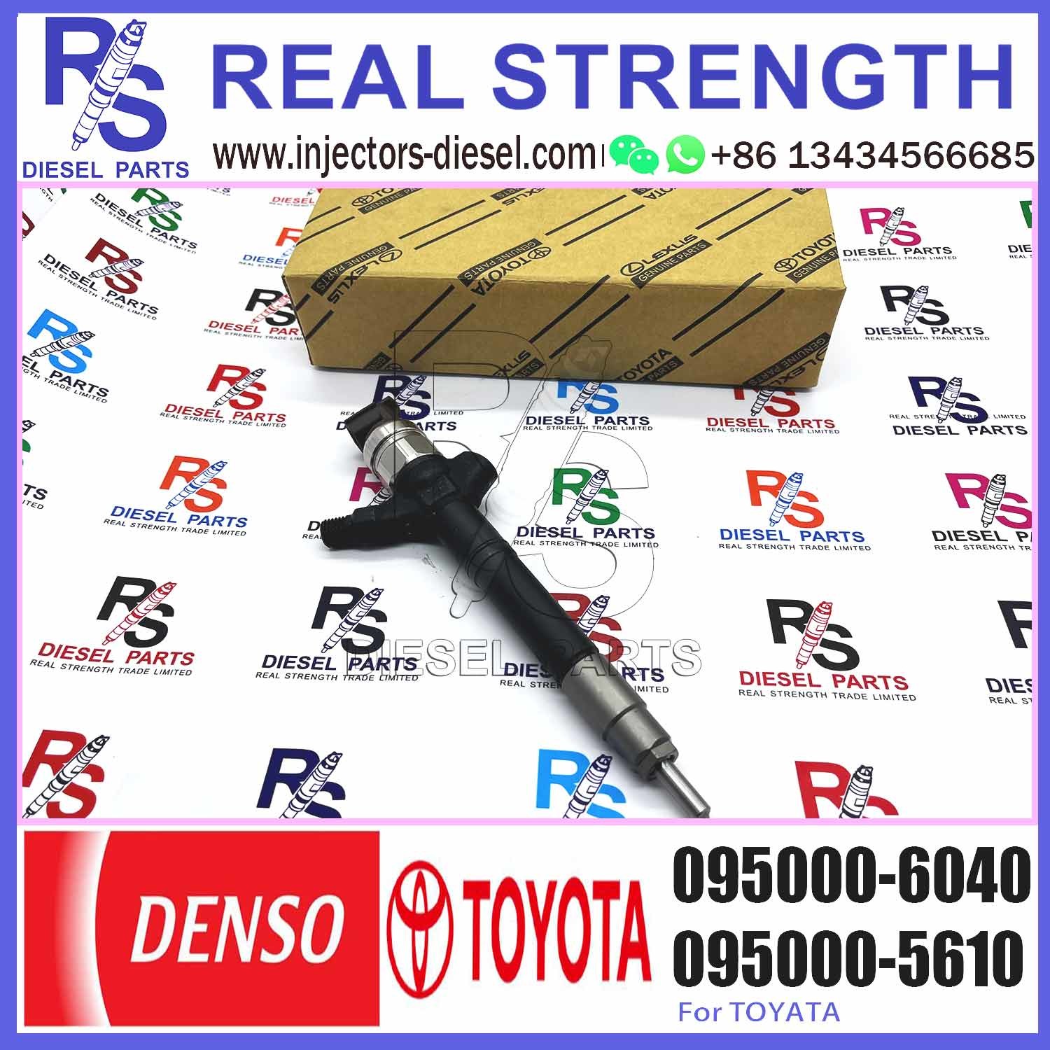 diesel fuel engine injector 095000-6040 23670-0R020 for engine high pressure pump engine injection injector 095000-6040
