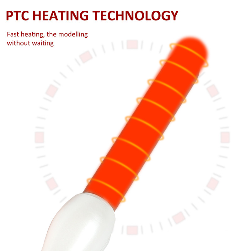 PTC Mini Hair Curling Iron , Ceramic Travel Electric Hair Curlers