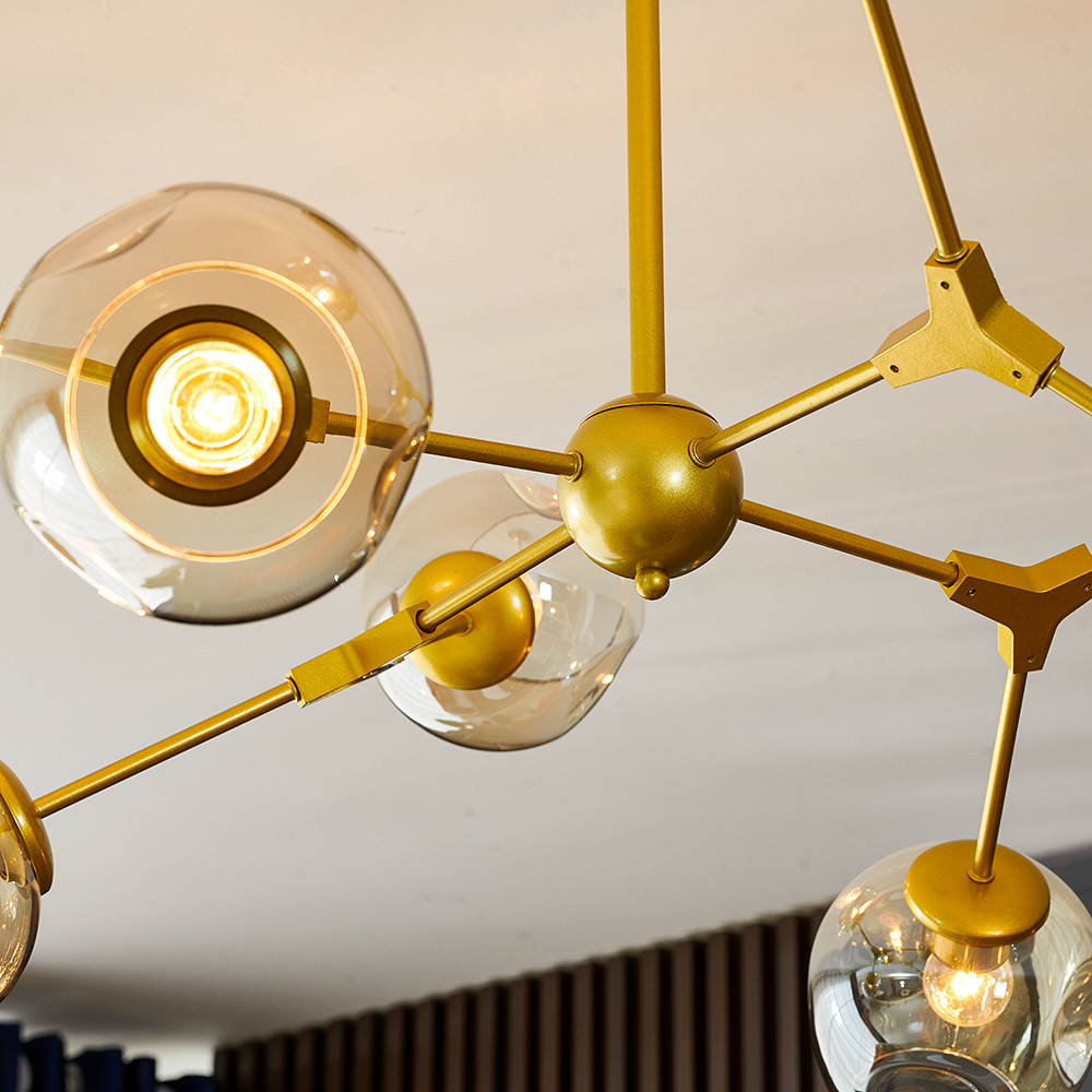 Nordic Glass Gold LED Chandelier Lighting Home Decoration Light lustre(WH-MI-431)
