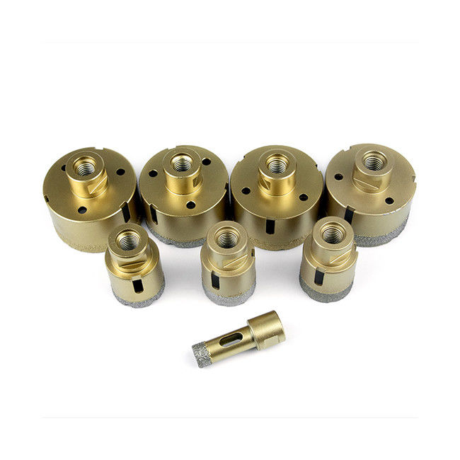 Golden Vacuum Brazed Diamond Core Drill Bit Marbl Diamond Hole Saws