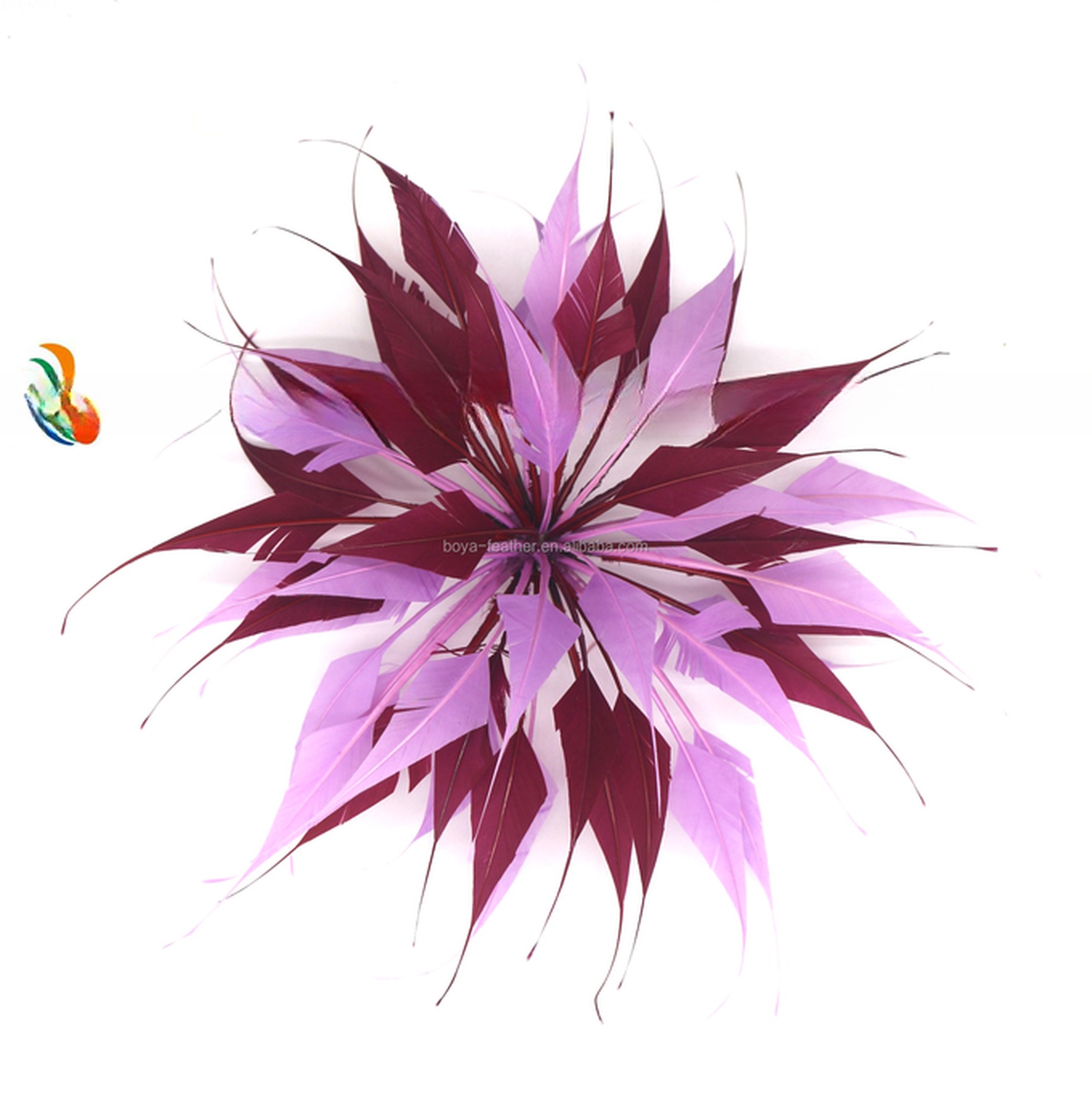 Party Decoration Stripped Goose Feather Flower Mount for Shipping DHL UPS FEDEX EMS TNT