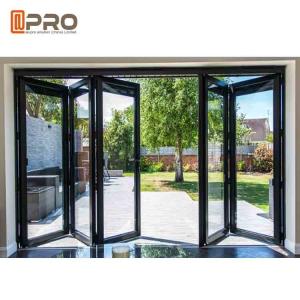 China Anti Aging Aluminium Folding Windows , Outdoor Horizontal Folding Windows lowes bi fold door Bi folding exterior doors wholesale