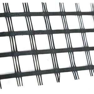 China Bitumen Coated Glass Fiber Geotextile Geogrid 50 - 300m Length wholesale
