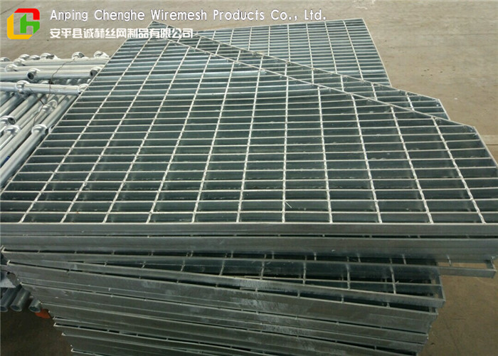Galvanized Low Carbon Steel Bar Grating Plain Type Anti - Theft Design