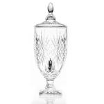 China Wholesale lead-free crystal glass 4.5L glass juice beverage dispenser with