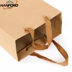Antiwear Moistureproof Kraft Paper Gift Bags With Handles Multipurpose