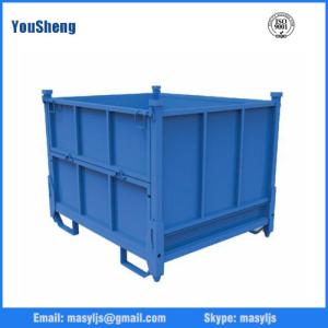 China Welded foldable stacking steel warehouse storage cage wholesale