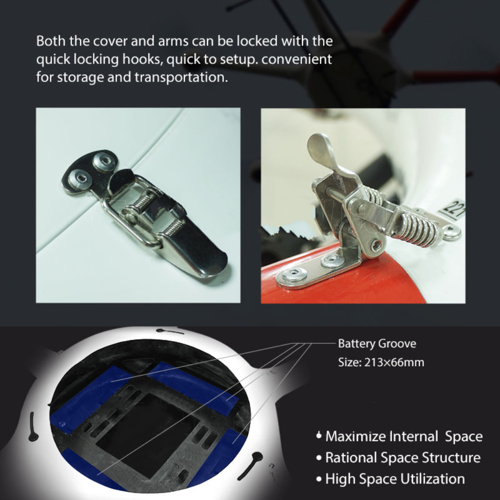 45min Industrial Drone Heavy Weight Lifting 30kg Six Axis UAV Multi Rotor Rack Drone HX160MP